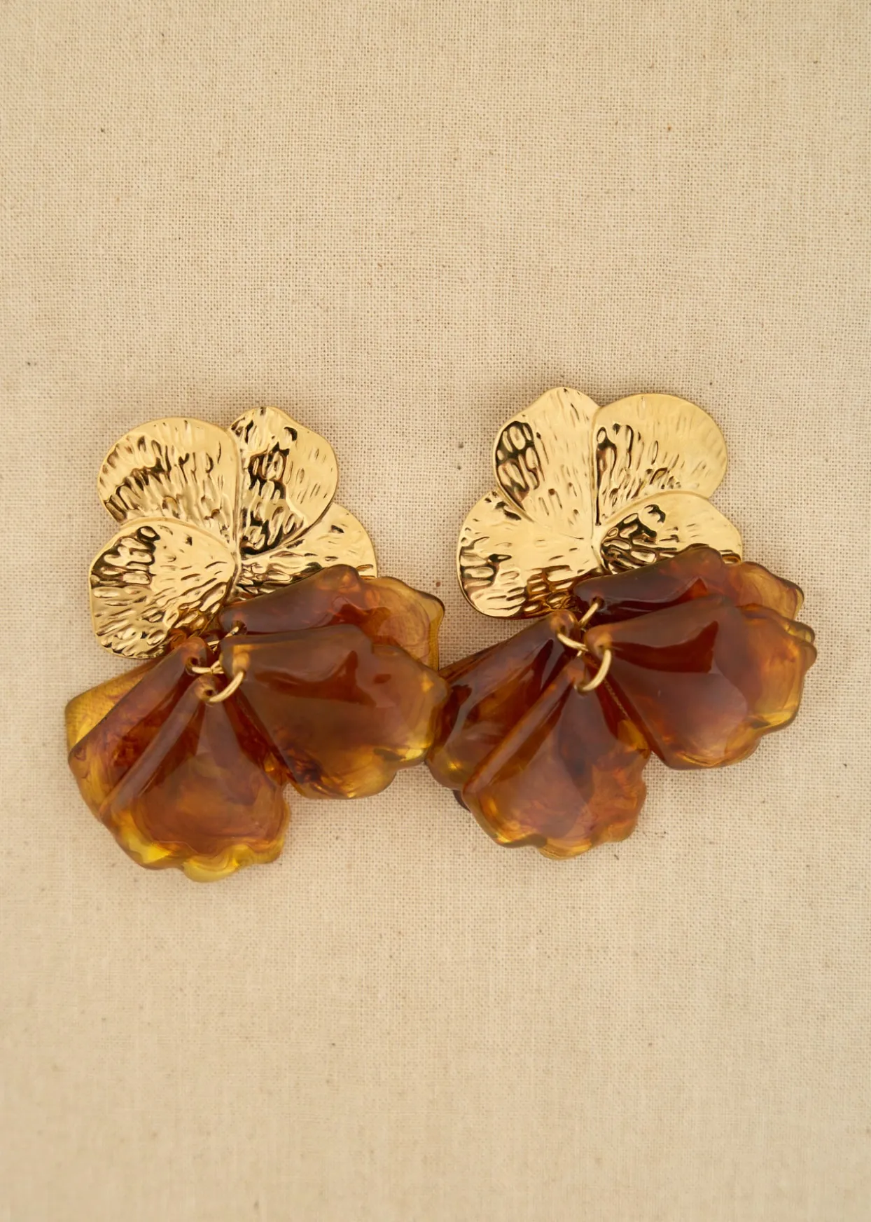 Boucles d'oreilles Violette